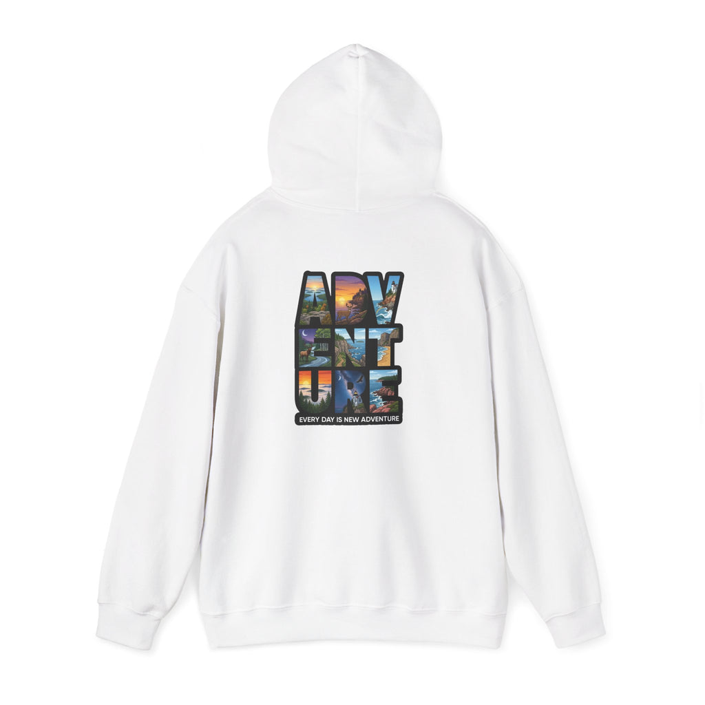 Adventure Hoodie – 'My Vent ure' Scenic Travel Graphic Pullover