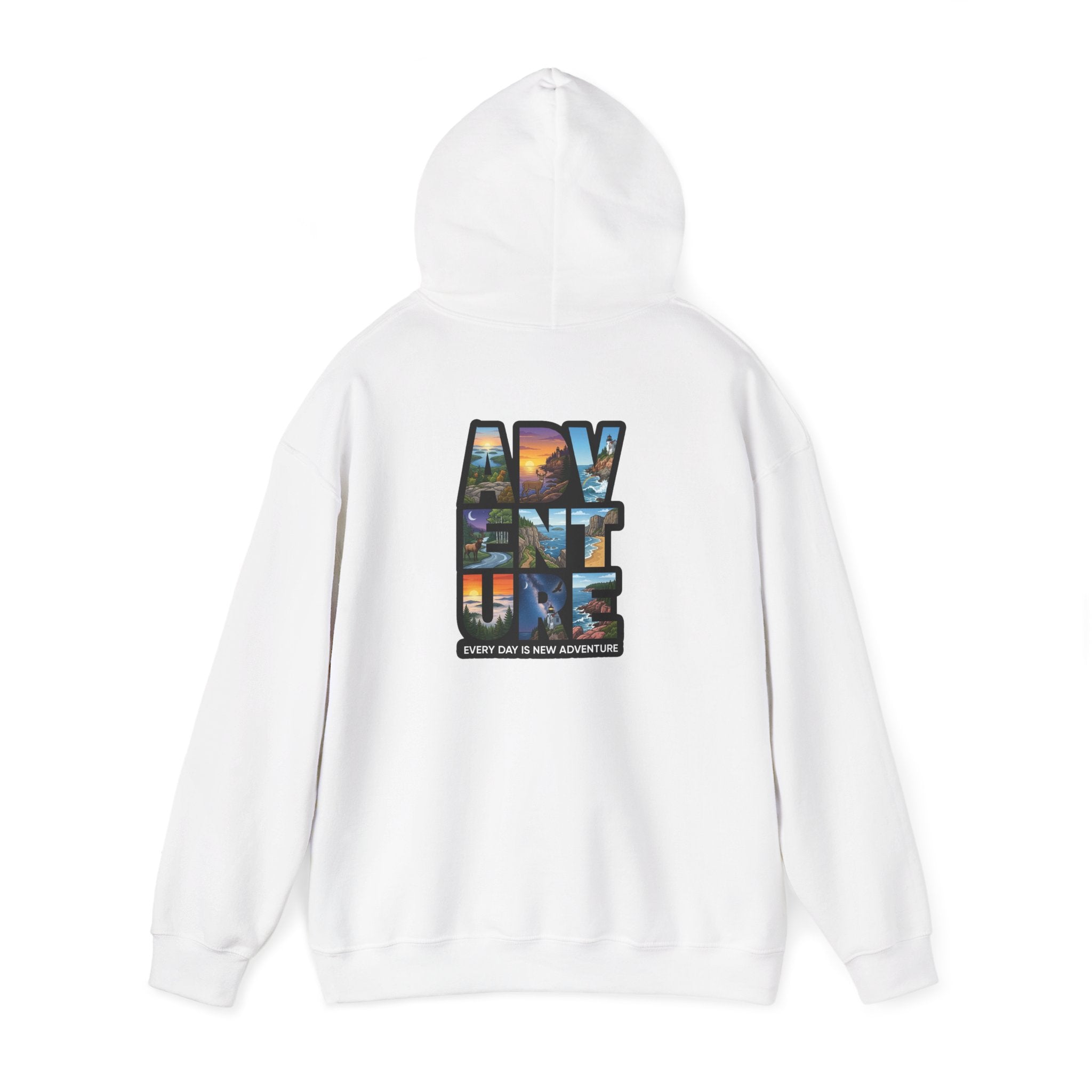 Adventure Hoodie – 'My Vent ure' Scenic Travel Graphic Pullover