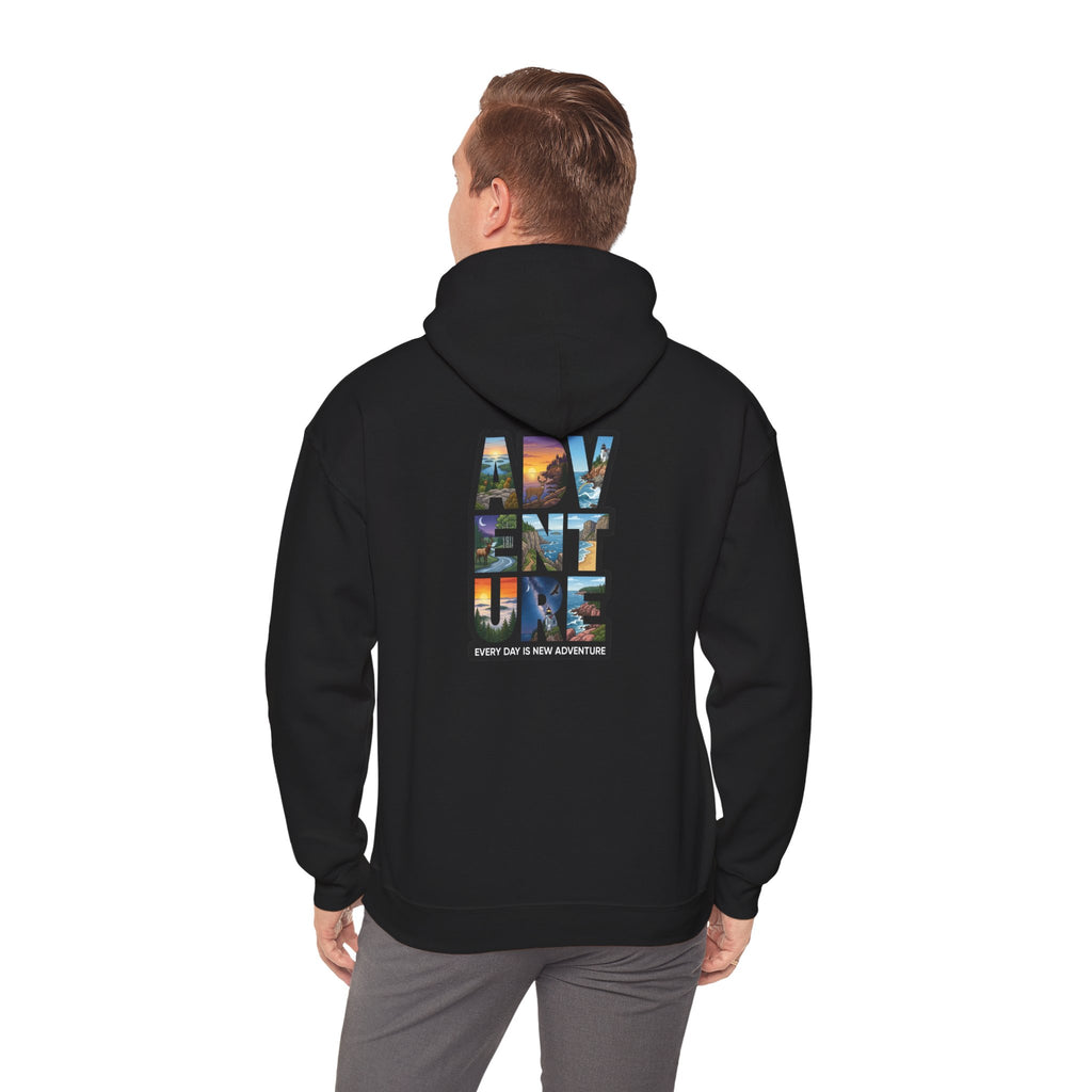 Adventure Hoodie – 'My Vent ure' Scenic Travel Graphic Pullover