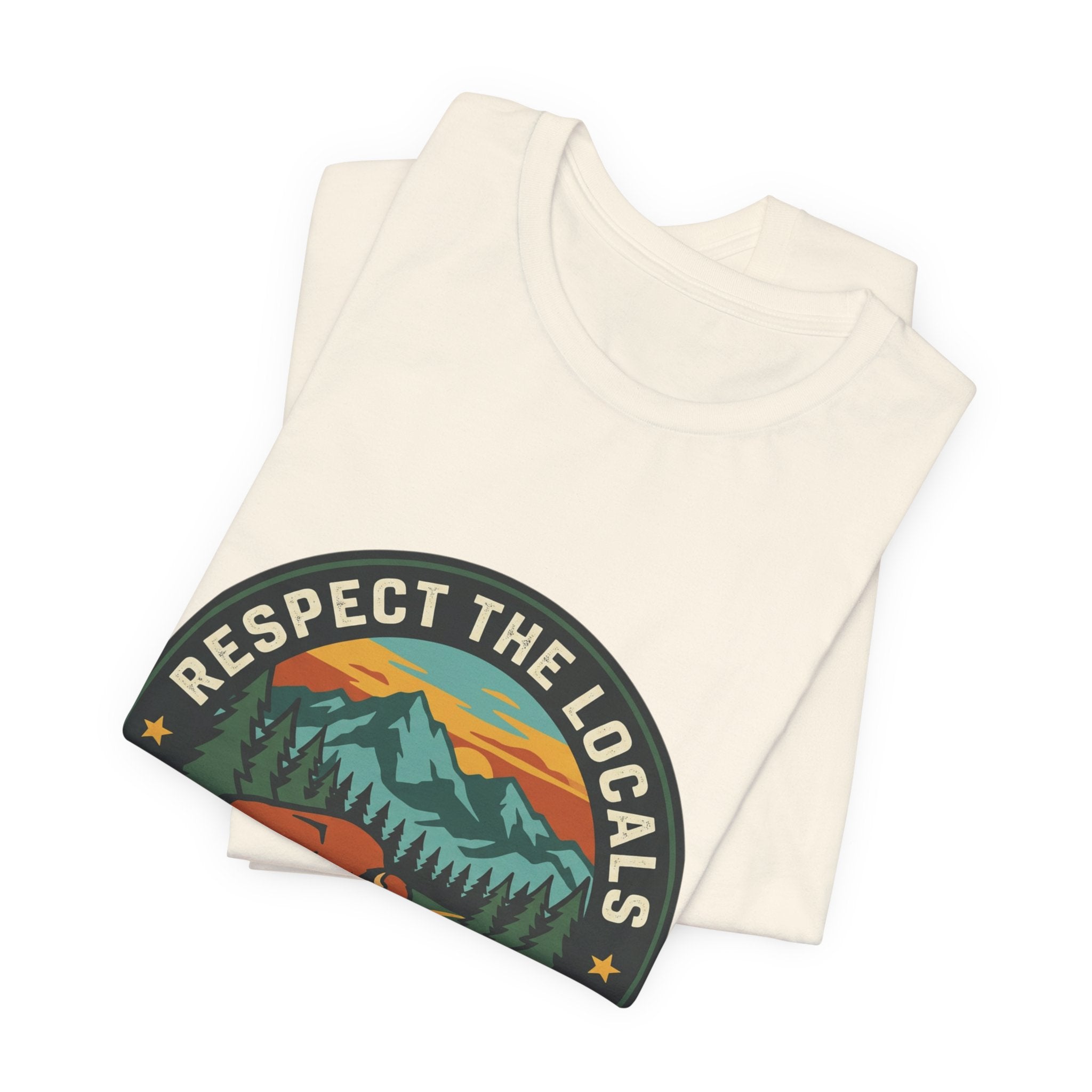 Respect the Locals Protect Our National Parks Tee | Vintage National Parks Hiking Camping