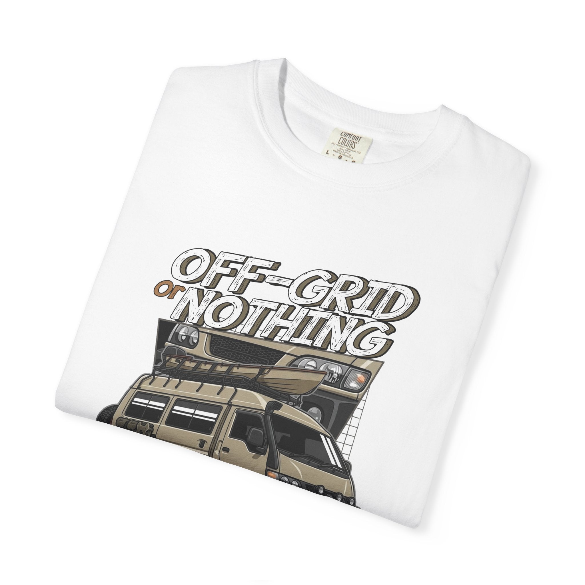 Off-Grid Nothing Adventure T-Shirt — Overland Camper Van Graphic Tee