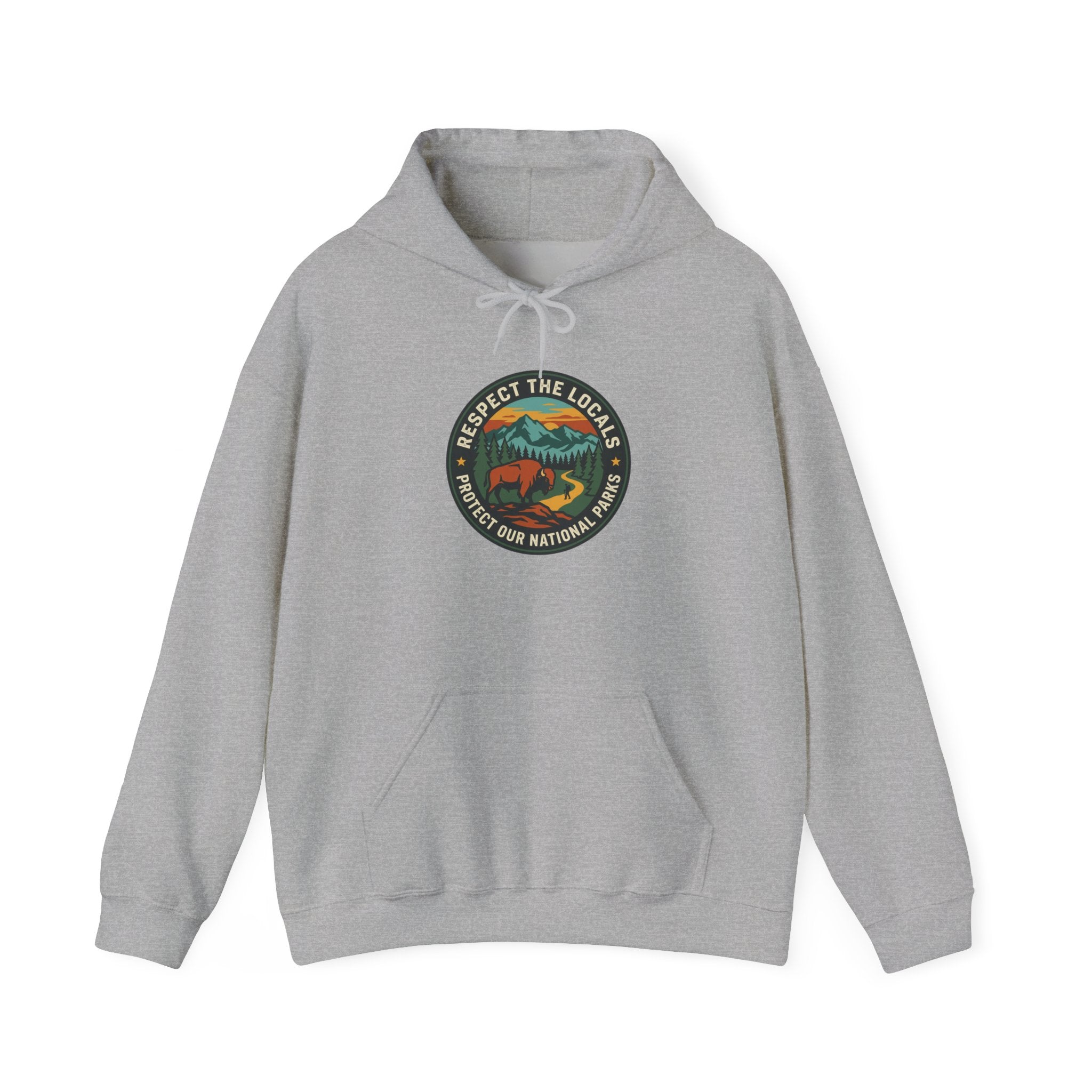 Respect the Locals Patch Hoodie | National Parks, Leave No Trace