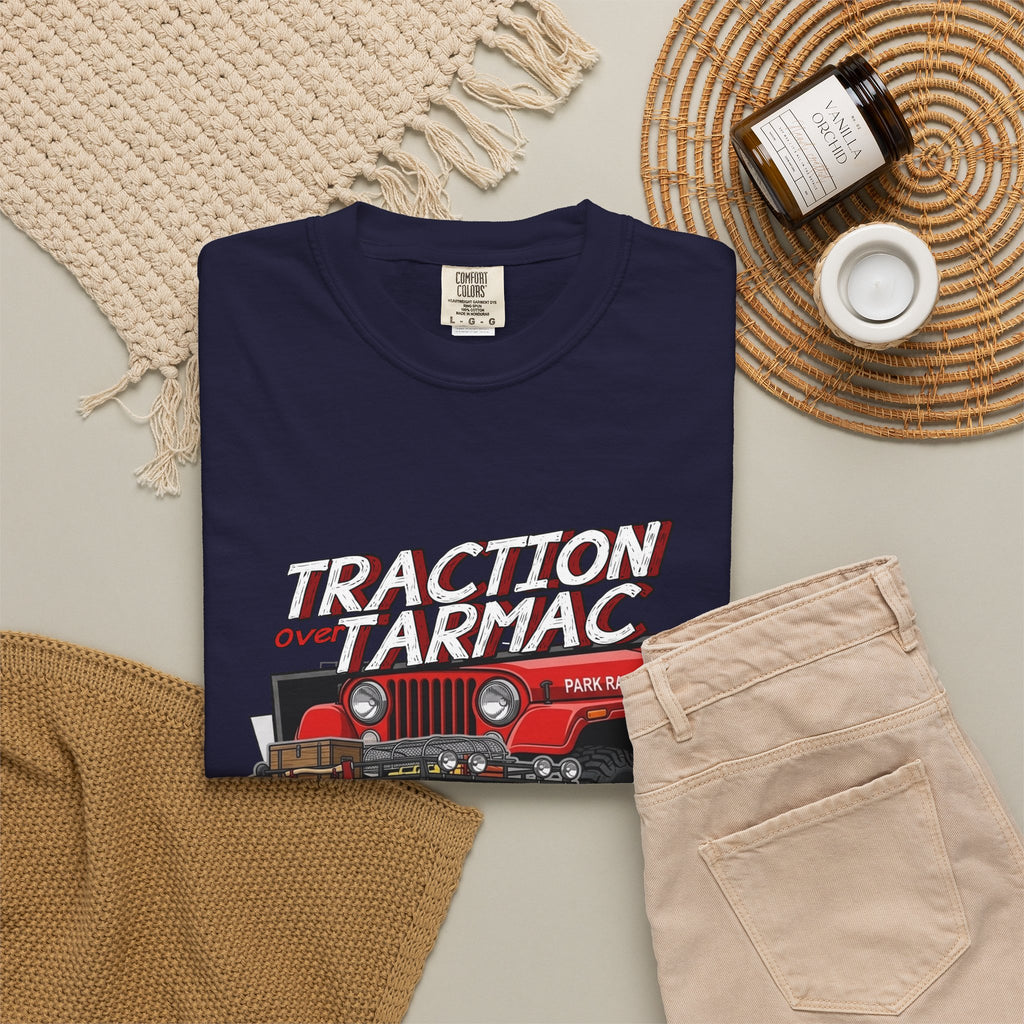 Jeep Off-Road T-Shirt — "Traction on Tarmac" Graphic Tee