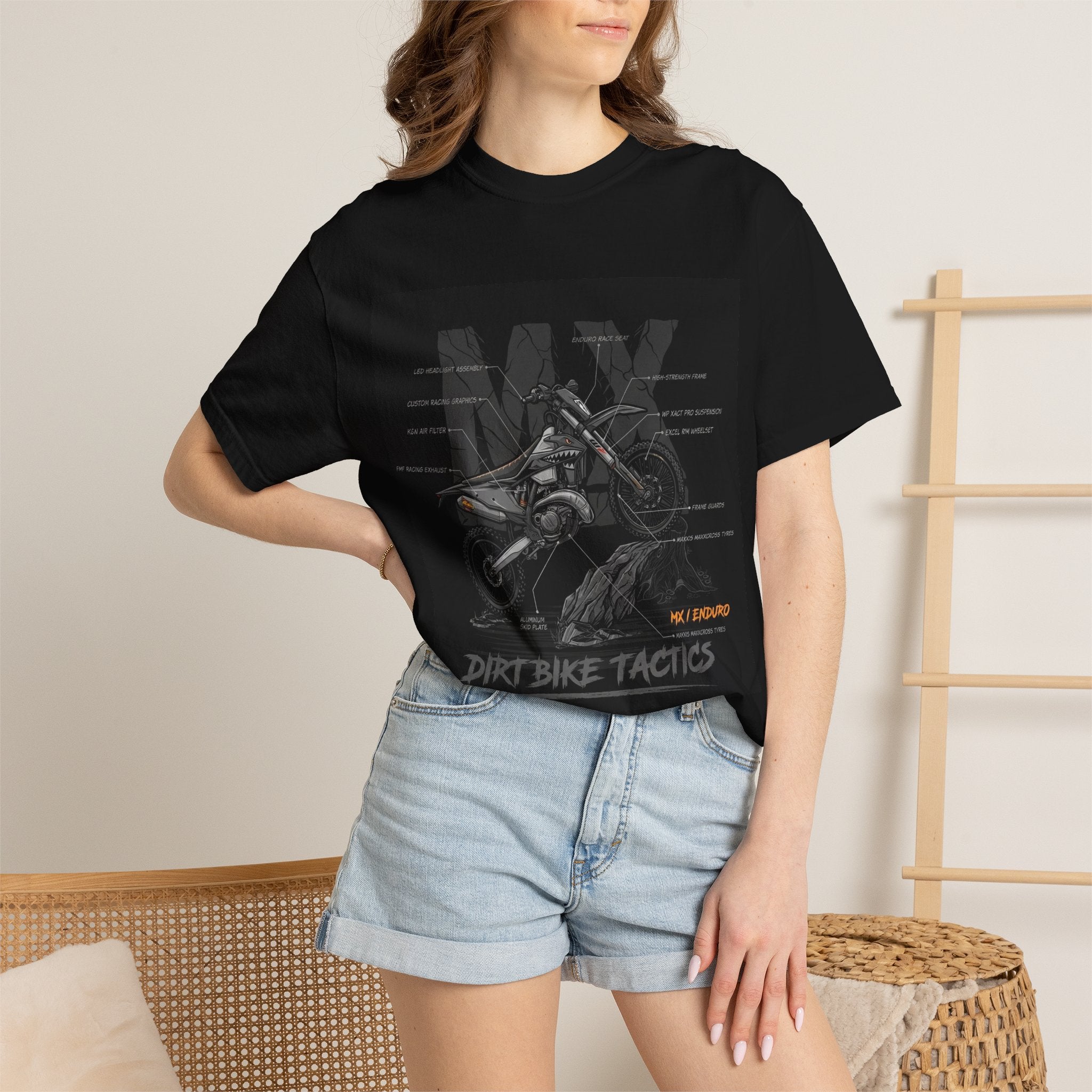 Dirt Bike T-Shirt — MX 'Dirt Bike Tactics' Graphic Tee