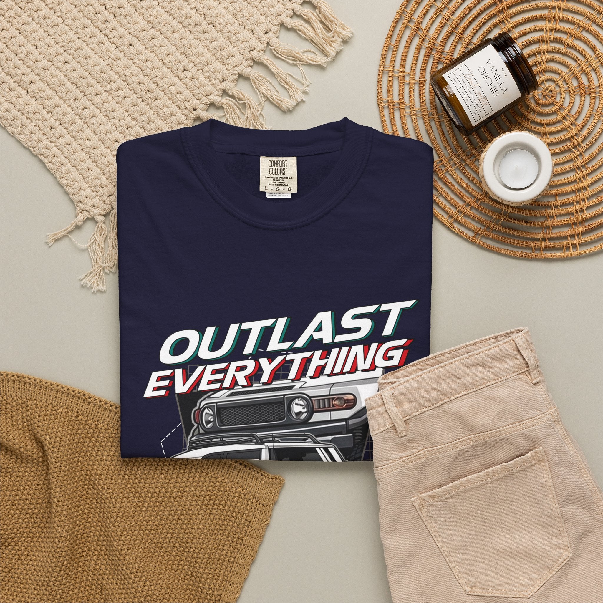Outlast Everything Off‑Road T-Shirt — 4x4 Adventure Truck Graphic Tee