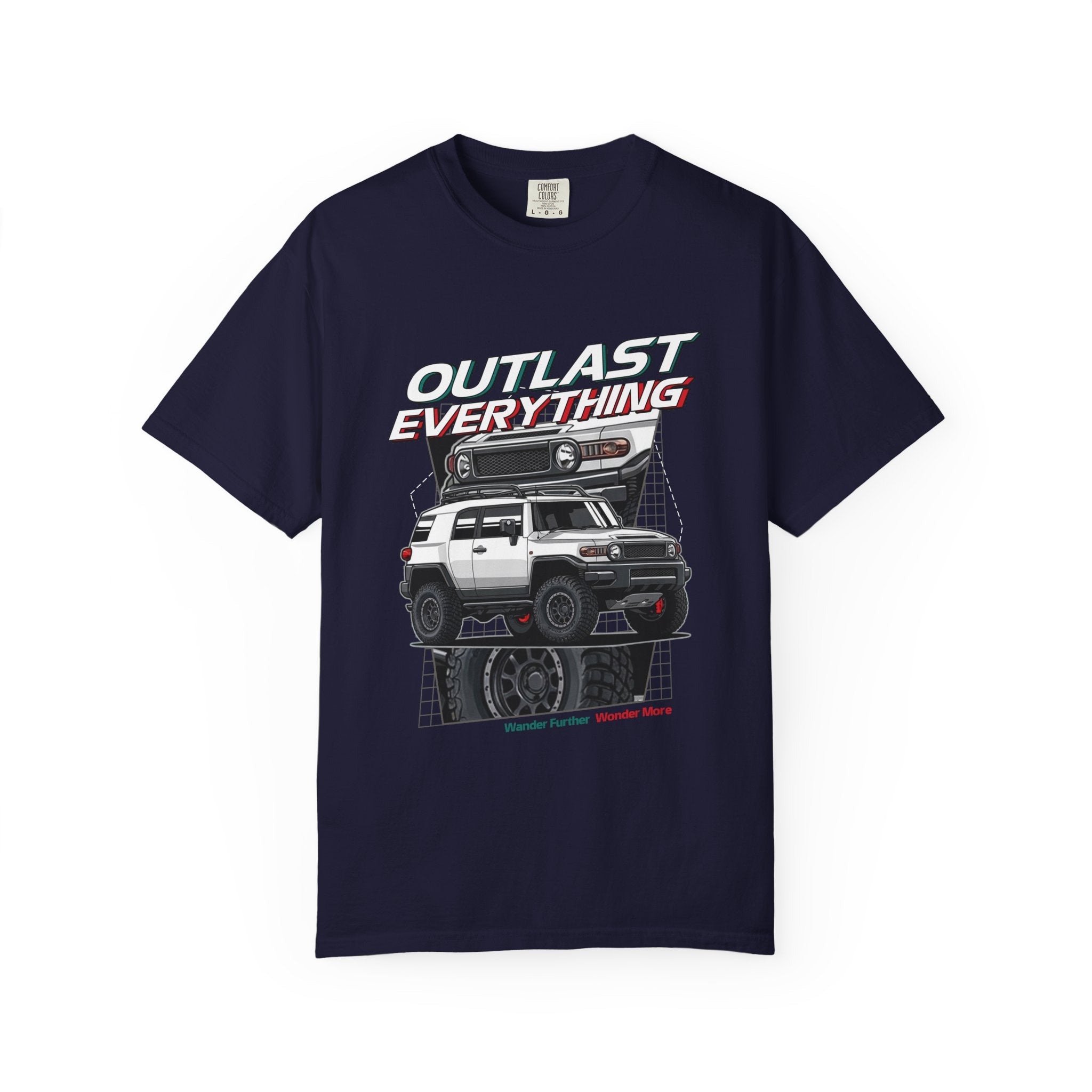 Outlast Everything Off‑Road T-Shirt — 4x4 Adventure Truck Graphic Tee