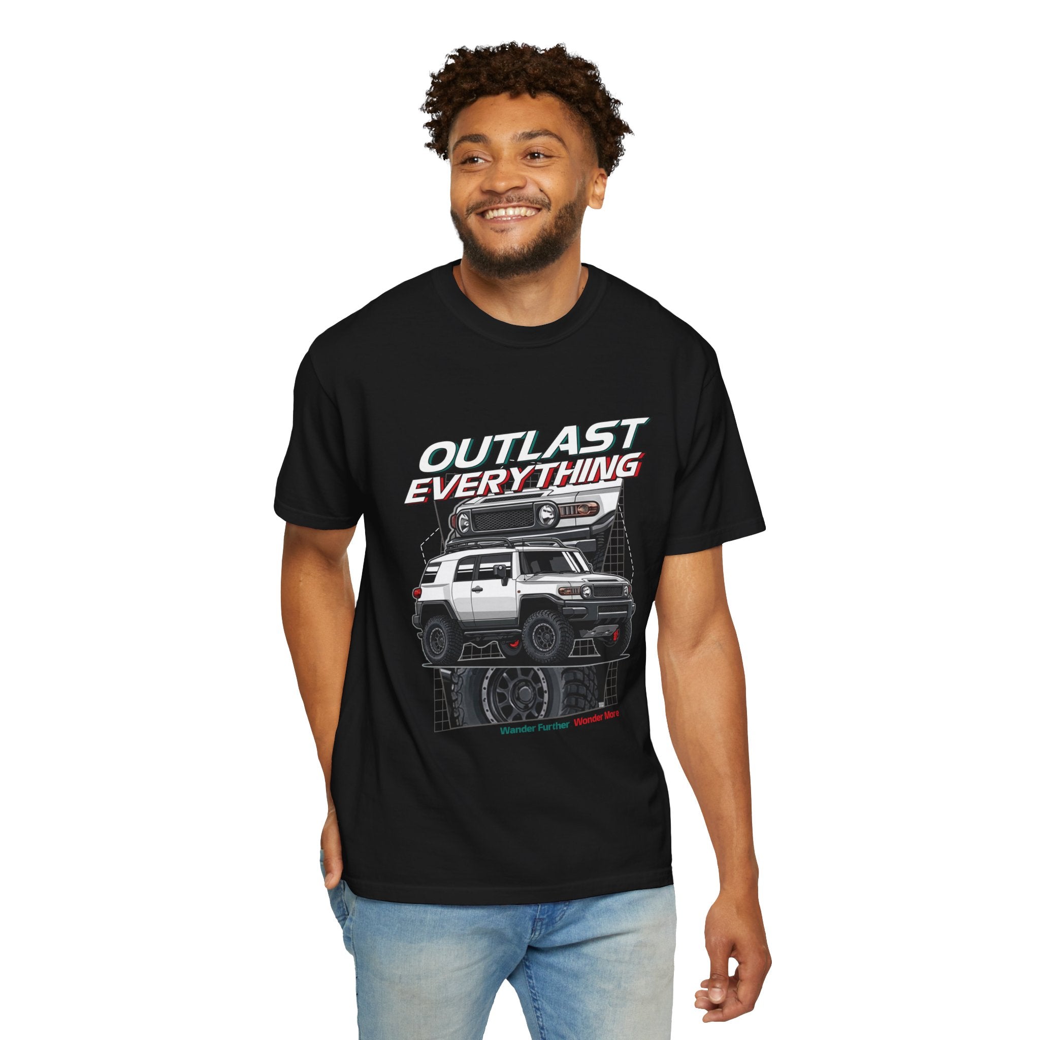 Outlast Everything Off‑Road T-Shirt — 4x4 Adventure Truck Graphic Tee
