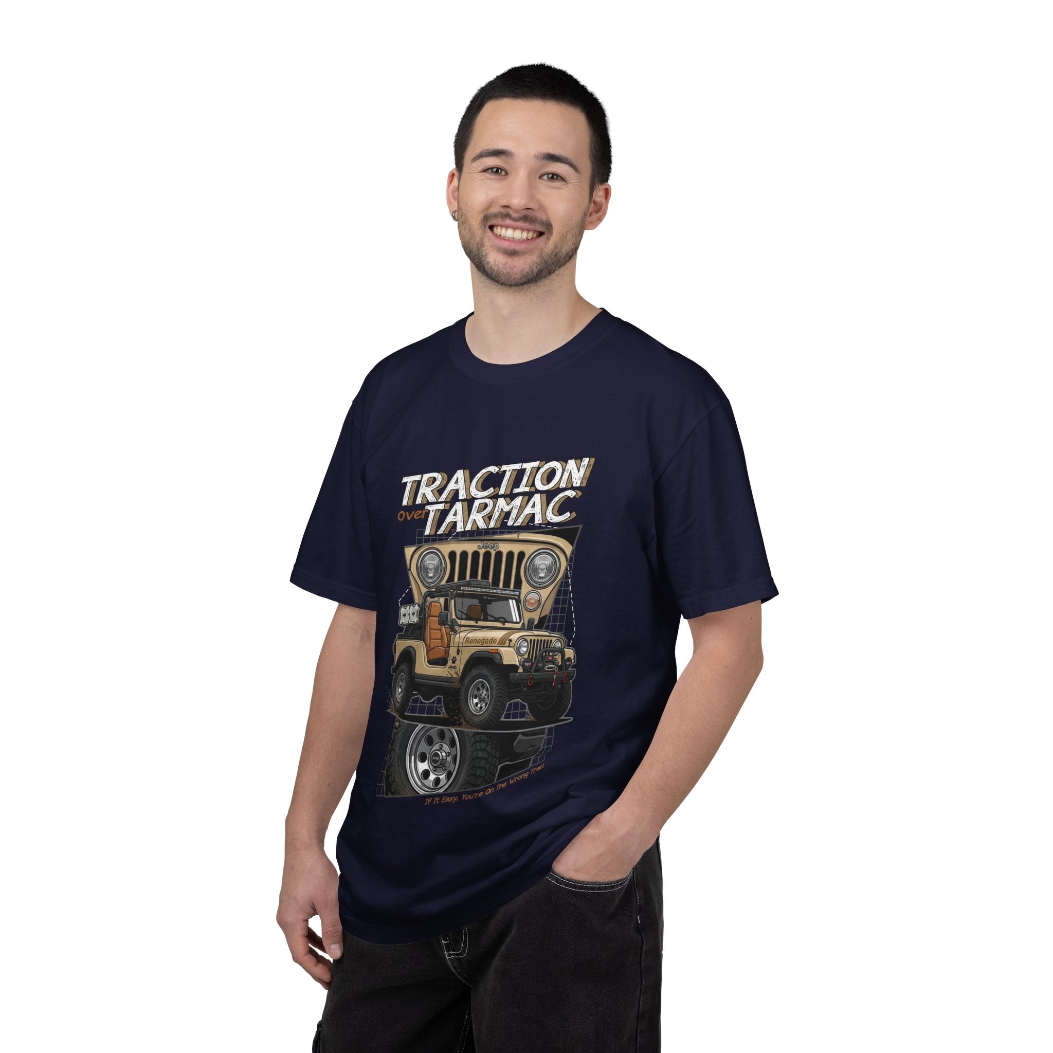 Traction on Tarmac Jeep Graphic T-Shirt — Off-Road Vintage SUV Tee