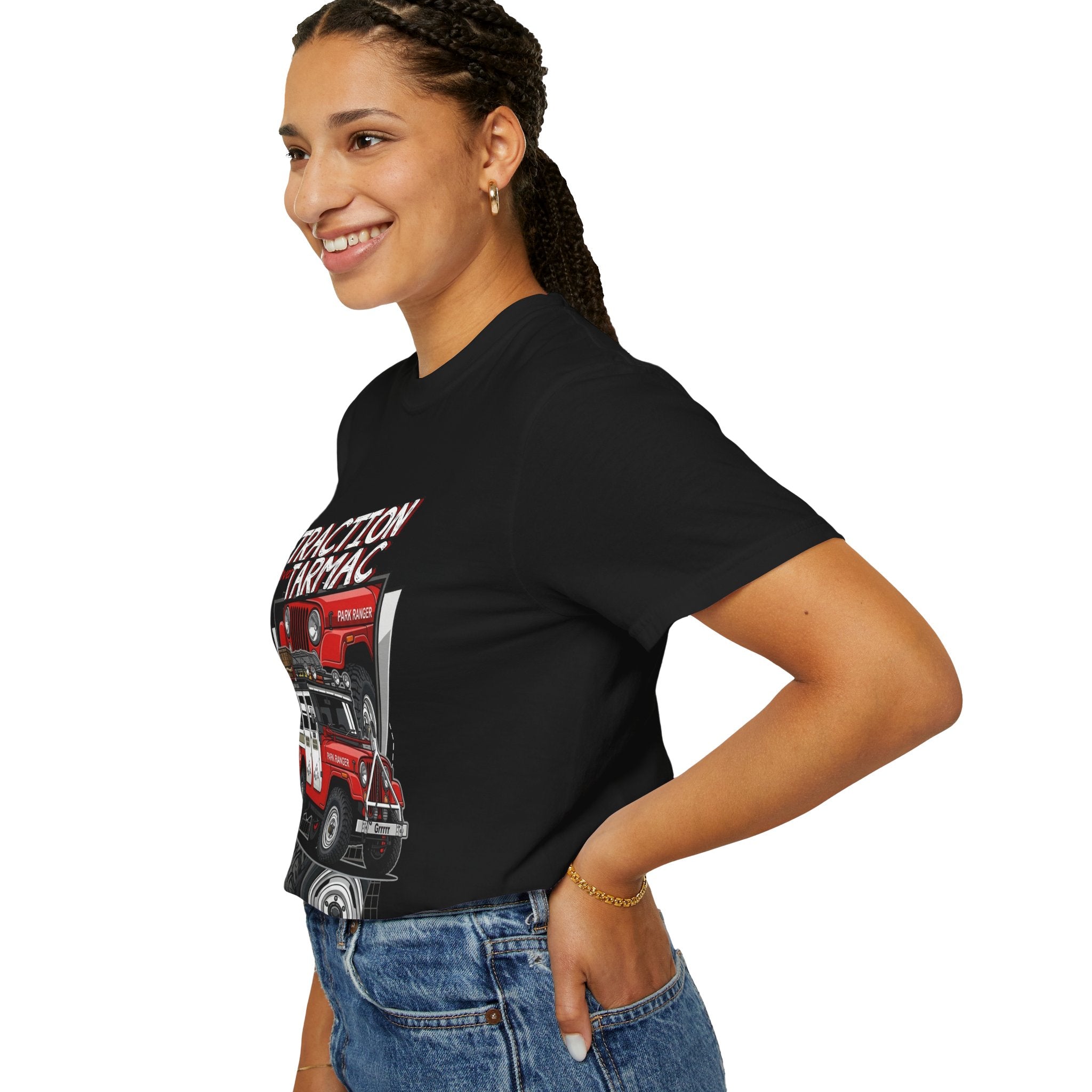 Jeep Off-Road T-Shirt — "Traction on Tarmac" Graphic Tee