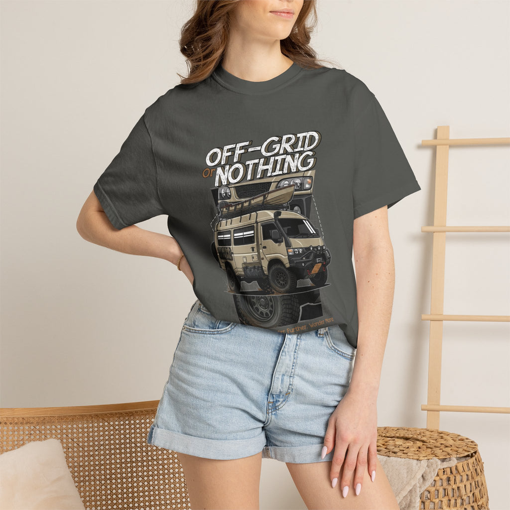 Off-Grid Nothing Adventure T-Shirt — Overland Camper Van Graphic Tee