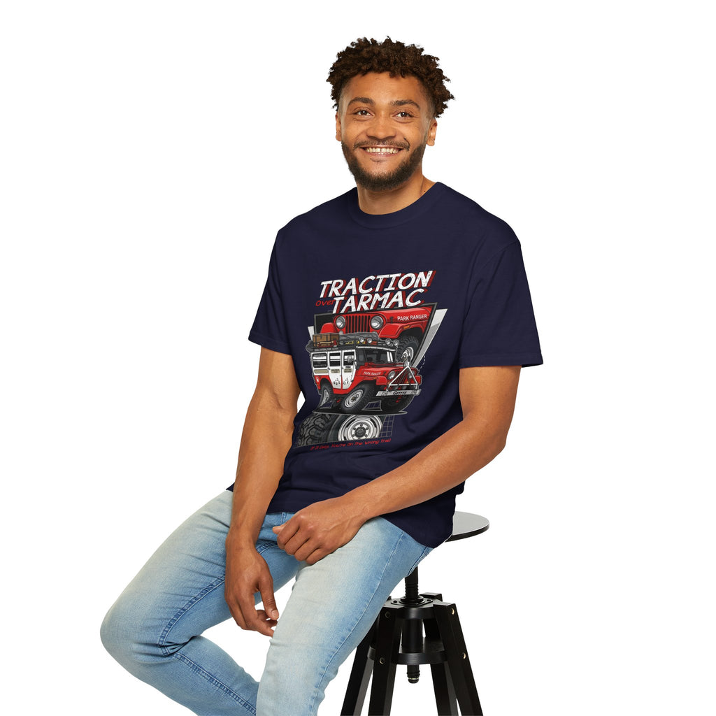 Jeep Off-Road T-Shirt — "Traction on Tarmac" Graphic Tee