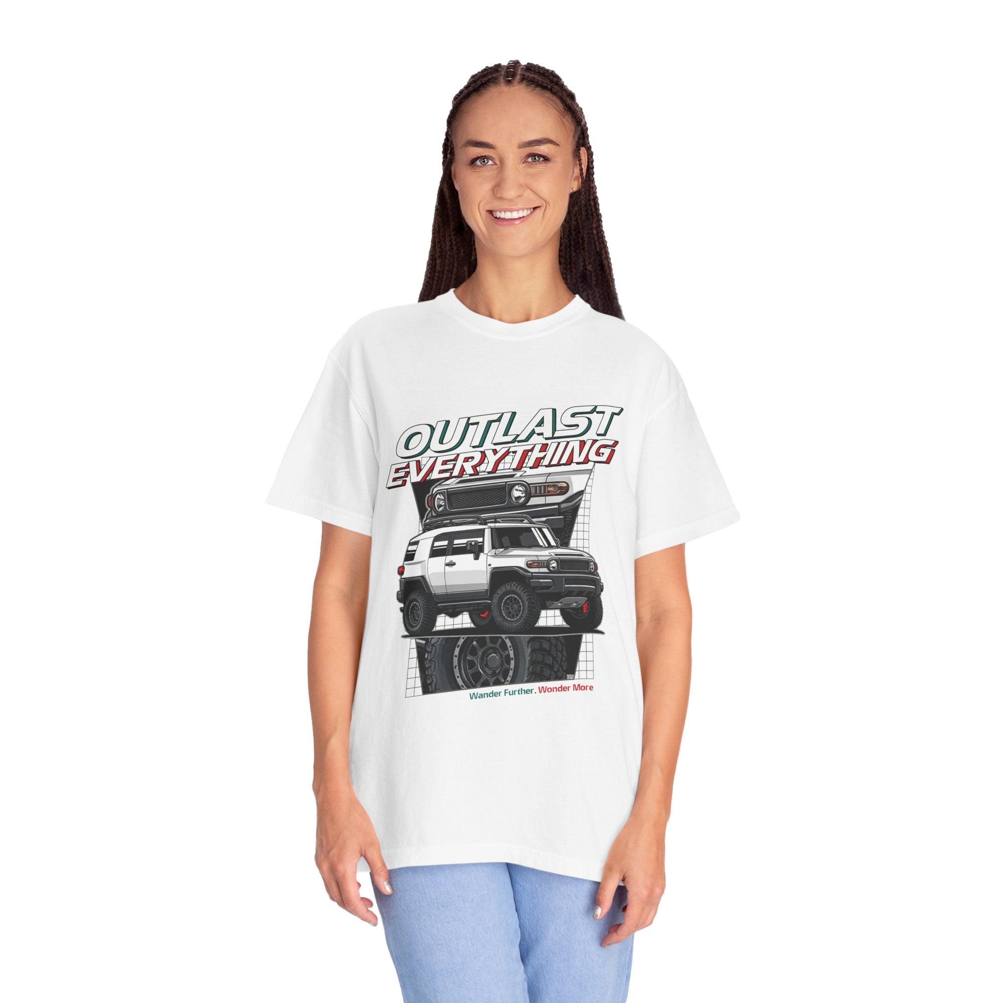 Outlast Everything Off‑Road T-Shirt — 4x4 Adventure Truck Graphic Tee
