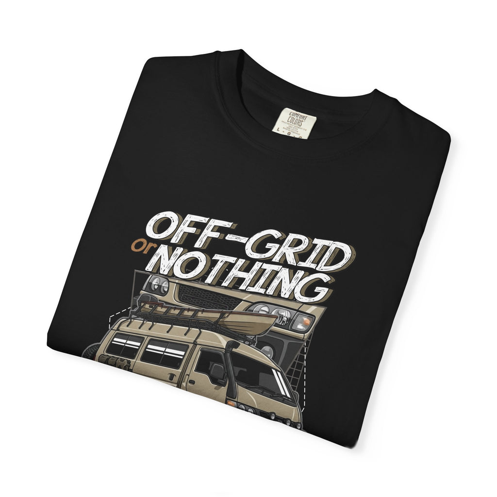 Off-Grid Nothing Adventure T-Shirt — Overland Camper Van Graphic Tee